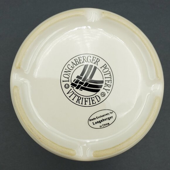 Longaberger Pottery Mother's Day Floral Crock 2012 1 Pint Flowered Salt Crock - Picture 3 of 7